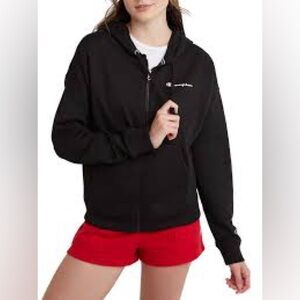 Women’s Champion Black Zip up Hoodie Size Medium